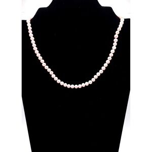 JCM Pink‎ Pearl Necklace Blush Single Strand Bridal Style